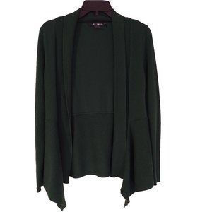 89th & Madison Ribbed Green Cardigan Sweater